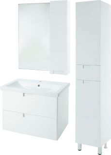 Зеркало-шкаф Bellezza Пегас 80см правый белый 00000008048